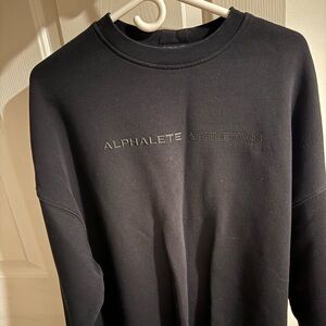 Alphalete Men's Black Crewneck Sweater